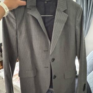 Women’s Brooks Brothers Gray Pinstripe Blazer - classic fit